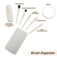 thumbnail image 2 of Unique Bargains Makeup Brush Set Professional Quality Makeup Brushes Soft Bristles MakeUp Brushes with Mirror White 7 Pcs, 2 of 6
