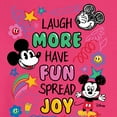 thumbnail image 2 of Disney - Mickey Mouse - Laugh More, Have Fun, Spread Joy - Men's Crew Neck Fleece Pullover, 2 of 4