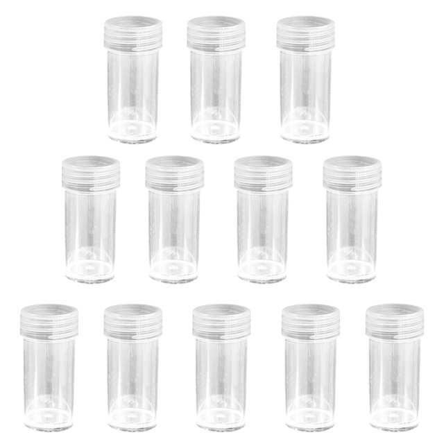 Advancent 24 Uds botellas de almacenamiento de diamantes 5d Diy caja de accesorios de pintura de diamantes contenedores redondos de plástico para joyas Artesanía No.03 Advancent HA004659-03