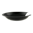 Range Kleen Small Drip Pans, Style D, Black Porcelain, Set of 2