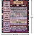 thumbnail image 2 of 80th Birthday Gifts for Women Blanket 60"X50" - 80th Birthday Gifts Ideas - Best Gifts for 80 Year Old Woman - 80 Year Old Birthday Gifts for Women - Best 80th Birthday Gifts for Mom Grandma, 2 of 6