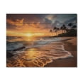 thumbnail image 3 of Designart "Beach Photo Sunset Charm IX" Nautical & Beach Print on Natural Pine Wood, 3 of 5