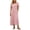 Pink, variant on Tqcoqu Women's Textured Dresses,Round Neck Short Sleeve Loose Maxi Casual Dress with Pockets,Army Green Women's S-XXL