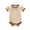 beige, variant on Dsseng Baby Romper Ribbed Infant Cotton Short Sleeve Body Suit Boy Girl Claasic Jumpsuits