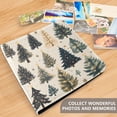 thumbnail image 4 of FORMRS 3 Ring Photo Album 4"x6" Self Adhesive Large Capacity PU Leather Cover, Beige Christmas Trees, 4 of 8