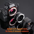 thumbnail image 2 of Adaptador de Montura para Lentes K&F Concept Contax/Yashica (C/Y) a Sony Alpha NEX E-Mount, 2 of 8