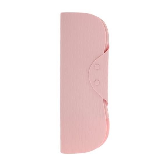 Unique Bargains 1 Pc Folding Heat Resistant Curling Iron Mat Pink