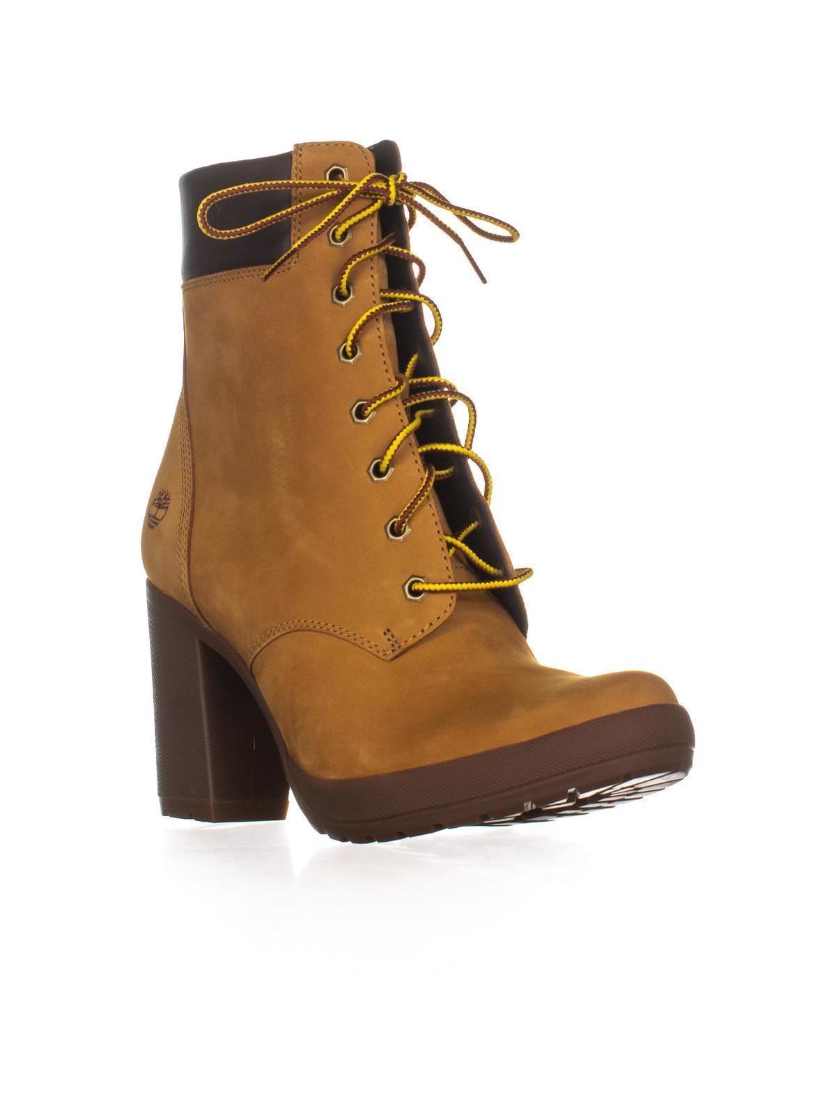 timberland heeled combat boots