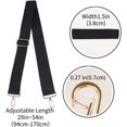 thumbnail image 2 of LinYooLi Bandoulière de Remplacement Réglable, Sangles de Bagage, Ceinture Bandoulière en Toile pour Sac à Main, Sangle de Sac à Main pour Femmes (Style A 119), 2 of 7