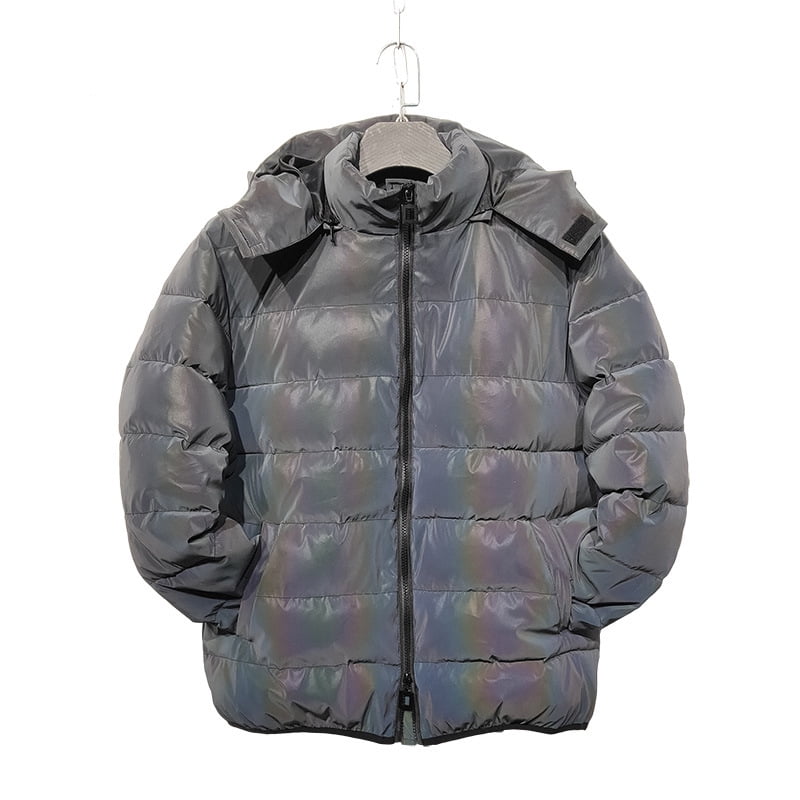 Holographic Puffer Holographic Jacket Rainbow Jacket Iridescent Jacket Reflective Jacket Reflective Puffer Jacket Puffer Jacket L Walmart