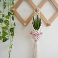 thumbnail image 3 of JZROCKER Cotton Weave Wall Pocket Wall Hanging Basket, Apartment Decorative Basket for Flower Display Plant and Home Organization, 3 of 11