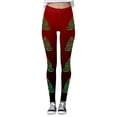 thumbnail image 1 of WILLBEST Leggings con Estampado de Árbol de Navidad para Mujer, Pantalones de Yoga Festivos, Ajustados, Ropa Deportiva, Mallas Cómodas para Entrenar Extra Grande, 1 of 4
