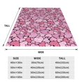 thumbnail image 3 of Honeii Sweet Heart Print Fleece Blanket - Throw Blanket for Bed, Sofa, Couch, Camping, and Travel , Microplush Ultra Soft Warm Blanket-60"x50", 3 of 7