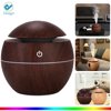 Deago Essential Oil Diffuser Aromatherapy Cool Mist Humidifier Wood Grain Colorful Changing Auto Shut-off For Bedroom Home Office