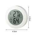thumbnail image 5 of Joernso Mini Thermometer Hygrometer Round Indoor LCD Room Thermometer Humidity Meter Digital Indoor Room Temperature Tester, 5 of 8