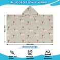 thumbnail image 2 of Labrador Dog Hooded Bath Towel，60"x35" for Ages 3 To 12 Kids, Quick Dry Lightweight Soft Microfiber Hood Beach Towel Cover Up for Kids, 2 of 7