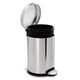 thumbnail image 4 of Bote de basura redondo con pedal, acero inoxidable cepillado, 4,5 L, 4 of 6