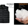 thumbnail image 6 of Little Donkey Andy Men's Lightweight Warm Puffer Vest Thermal Golf Sleeveless Jacket for Outdoor Hiking Travel Casual Jet Black M, 6 of 7