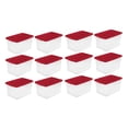 thumbnail image 1 of Sterilite 64 Qt. Clear Plastic Latching Lid Storage Container Tote, 12 Pack, 1 of 9