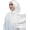 White, variant on Women Premium Hijab Head Scarf Lightweight Shimmer Scarves Crepe Wedding Shawls Shiny Wraps for Evening Dresses