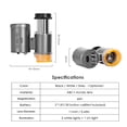 thumbnail image 4 of 60X Magnifying Glass Lighted Magnifier with 2 LED Lights & 1 UV Light Adjustable Focal Length for Jewelers Watchmakers Gemologists Hobbyists, 4 of 8