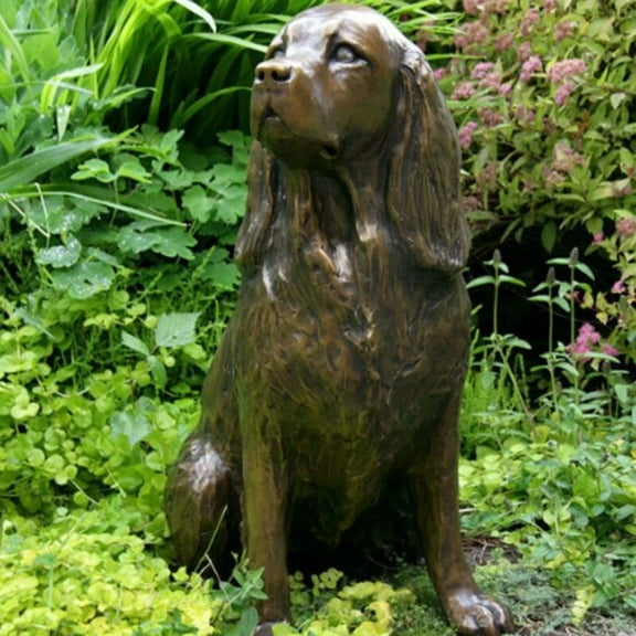 PURELY- Dog Statue Sculpture Protect Garden Yard Scare Birds Away Lawn Decor Ornament
