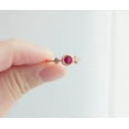 thumbnail image 3 of Ruby Solitaire Ring, Dainty Ruby Ring, 925 Silver Engagement Ring, Birthstone Ring,Halo Handmade Jewelry Wedding Ring Gift For Women, 3 of 3