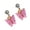 Pink Purple, variant on SPRING PARK Women's Crystal Butterfly Shape Cubic Zirconia Stud Earrings
