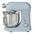 thumbnail video image 2 of Beautiful 6 Qt Tilt-Head Stand Mixer with Dough Hook, Flat Beater, Balloon Whisk, Pastry Beater & Slicer/Shredder Set, Cornflower Blue by Drew Barrymore, 2 of 17