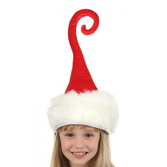 Curly Q Santa Plush Hat