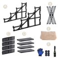 Topmart Dog Stairs&Steps for MMF7 Small Dogs & Cats,NonSlip 4 Tiers
