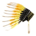 thumbnail image 1 of Tocado de plumas Yuyangstore indio de jefe americano disfraz de fiesta estilo D, 1 of 8