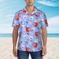 thumbnail image 2 of Balery coffee love cup winter Camisas hawaianas de manga corta para hombre, camisas playeras de corte holgado, camisas de vacaciones con botones,XX-Large, 2 of 7