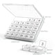 thumbnail image 3 of Xihbxyly Caja Organizadora a Prueba de Humedad, Almacenamiento para 7 Días con Compartimentos Extraíbles, Diseño Portátil, Hermética y a Prueba de Fugas, Ideal para Viajes, Plástico Transparente, 21,, 3 of 7