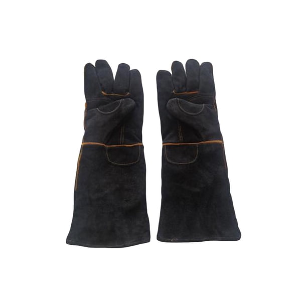 Guantes de manipulación de animales Zulema acolchado de entrenamiento 43 cm Negro Guantes protectores