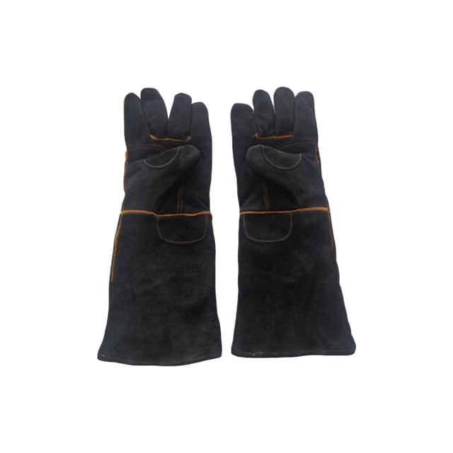 Guantes de manipulación de animales Zulema acolchado de entrenamiento 43 cm Negro Guantes protectores