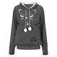 thumbnail image 3 of Gibobby Sudaderas con cremallera para mujer Sudaderas de otoño e invierno para mujer, suéter holgado de lana con capucha para mascotas, sudaderas con bolsa grande para perros y gatos （Gris， XL), 3 of 5