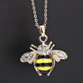 thumbnail image 3 of SIfdSeng Collier Pendentif Abeille en Or Rose Éléments Colliers pour Femmes, 3 of 5