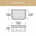 thumbnail image 3 of Iodue Rack Wall Mount Tissue Holder Square Brass Antique Paper Holder Retro Simple European Paper Towel Basket Storage Rack For Kitchen Living Room Bathroom, 3 of 4