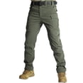 thumbnail image 2 of Blmnix Active Fit Pants for Men Hiking Pants Low Rise Travel Pants Cargo Jeans Long Slim-Leg Green Mens Casual Pants,XXL, 2 of 6