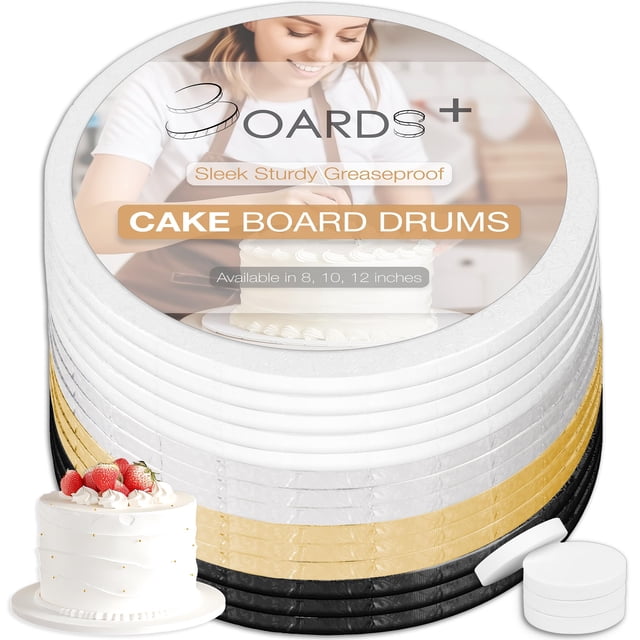 Take Drums Boards+, paquete de 14 unidades, 25 cm, color blanco, negro, plateado y dorado