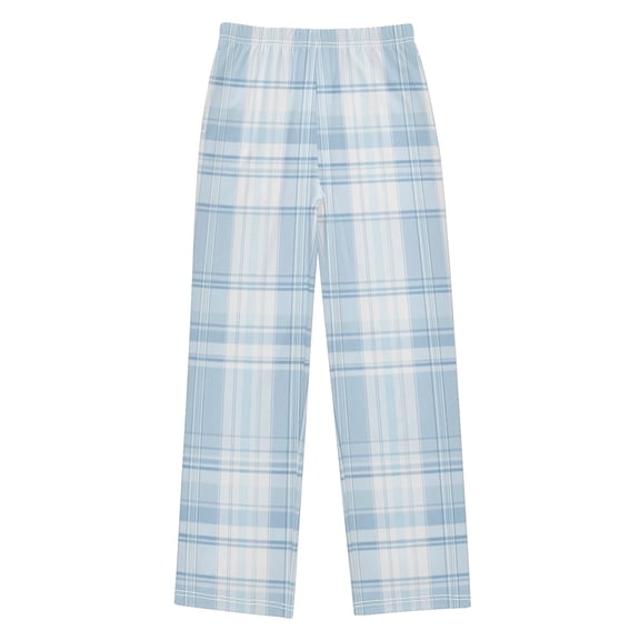 Boy's Pajama Pants Boys' Long Sleep Pants Children's Pajama Pants Loose Fitting Pajama Pants are Convenient to Put on and Take off S Light Blue Cloth Stripe