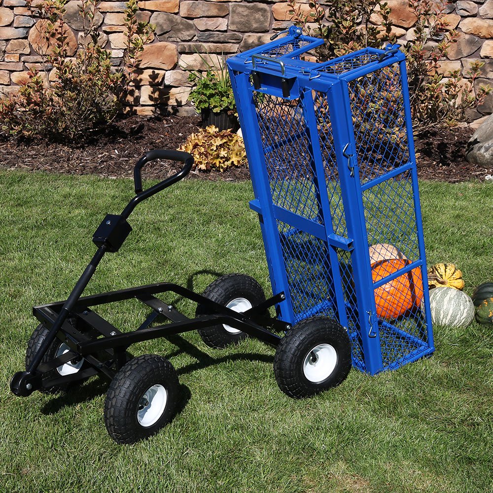 Sunnydaze Heavy Duty Dump Cart or Dump Cart with Liner Options