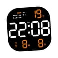 thumbnail image 2 of GROWTH TANK Battery or USB Powered Digital Wall Clock Table Timer Dimmer 12H 24H LED Desktop Orange Display, 2 of 9