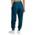 thumbnail image 4 of Cozy Scrub Pants for Women Work Uniform Cargo Jogger Bottoms with 3 Pockets Sky Blue M 26", 4 of 5