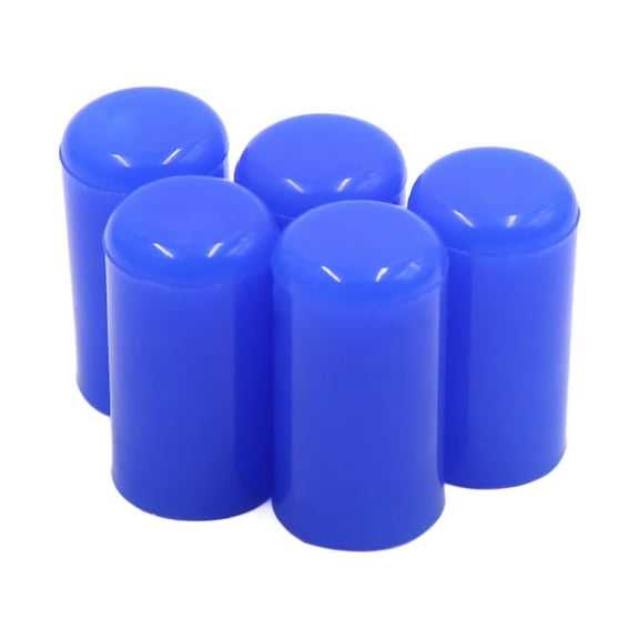 Unique Bargains 5Pcs 10mm 3/8" Silicone Blanking Cap Intake Vacuum Hose Tube End Bung Blue