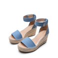 thumbnail image 4 of Sandalias Cuña para Mujer DREAM PAIRS en Denim Azul con Tacón de 7.5 cm, 4 of 8