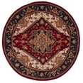 thumbnail image 3 of Safavieh Heritage York Oriental Wool Area Rug, Red, 3'6" x 3'6" Round, 3 of 12