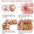 thumbnail image 2 of Kit de Arco con Guirnalda de Globos Amandir 150 piezas Oro Rosado Rosa Blanco, 2 of 6