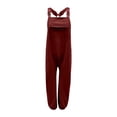 thumbnail image 4 of Women Fashion Solid Work Overalls With Pockets And Casual Leggings Jumpsuits, 4 of 5